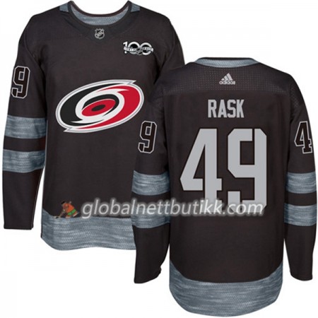 Carolina Hurricanes Hockeydrakt Victor Rask 49 1917-2017 100th Anniversary Svart Adidas Authentic - Herre